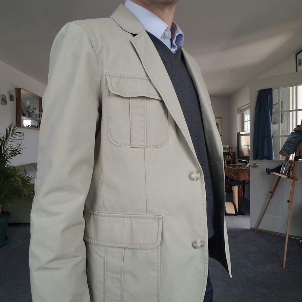 L.L. Bean Tan Canvas Jacket